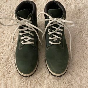 Timberland Green Suede Boots